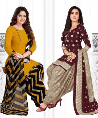 thira i Crepe Printed Salwar Suit Material