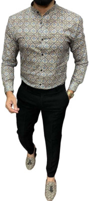 WELE DERBIES Polyester Printed Shirt & Trouser Fabric