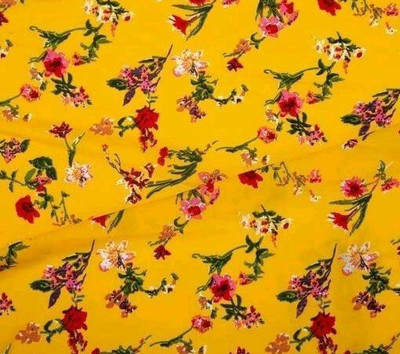 HouseOfCommon Crepe Floral Print Kurta Fabric