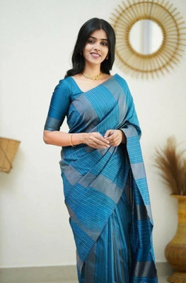 Kanjivaram Jacquard Striped Blouse Material