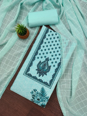 Jaipur Kurti Polyester Floral Print Salwar Suit Material