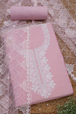 soch Chanderi Embroidered Salwar Suit Material