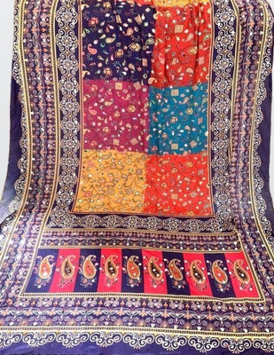 Tathastufeb Silk Blend Printed Blouse Material