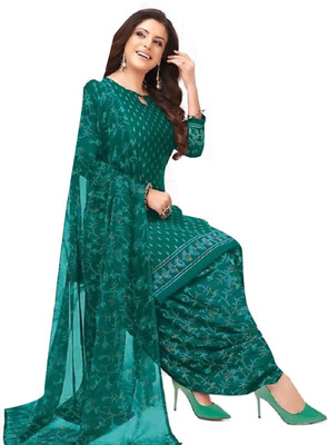 Rensil Crepe Printed Kurta & Patiyala Material