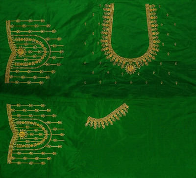 OMINI FASHION Art Silk Embroidered Blouse Material