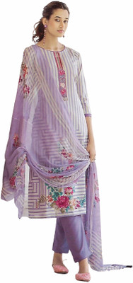 Soul Essence Pure Cotton Embroidered Salwar Suit Material