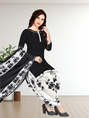 SIMPLYETHNIC Crepe Printed Salwar Suit Material