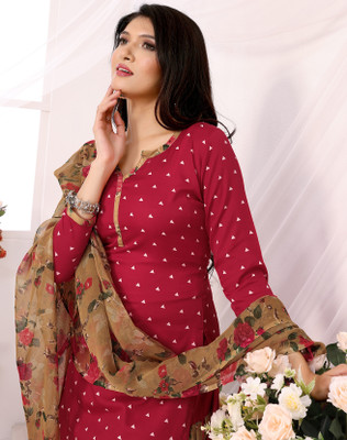 THIRA Crepe Printed Salwar Suit Material