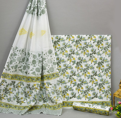 NISHIRE Pure Cotton Printed Salwar Suit Material