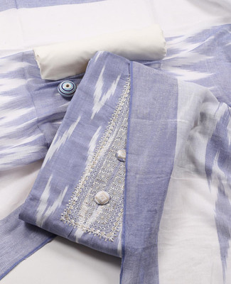 Meena Bazaar Cotton Blend Embroidered Salwar Suit Material