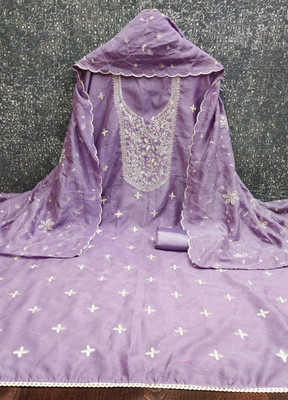 NF FAB Silk Blend Printed Salwar Suit Material