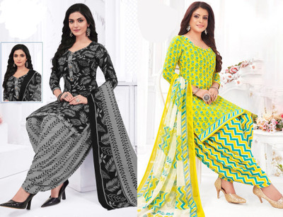SIMPLYETHNIC Crepe Self Design Salwar Suit Material