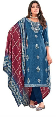 DRAVINAM Trends Wool Printed Salwar Suit Material