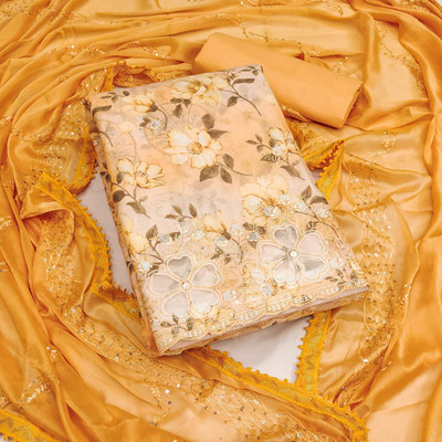 NEGRONI Cotton Blend Floral Print Salwar Suit Material