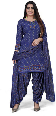 ZIKIGO Crepe Printed Salwar Suit Material