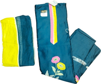 PalSaree Cotton Blend Solid Multipurpose Running Fabric