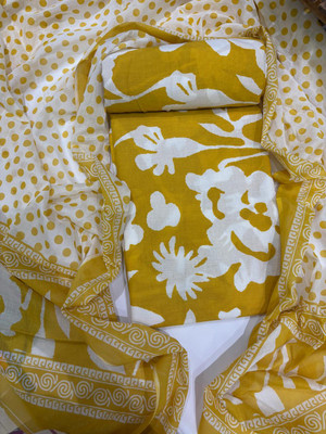 KWATCHI Pure Cotton Printed Salwar Suit Material