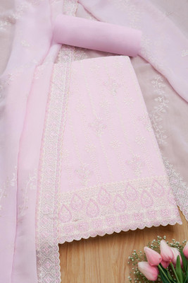 soch Organza Embroidered Salwar Suit Material