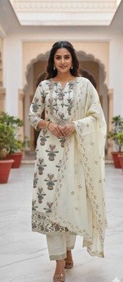 Chingaari Organza Self Design Kurta Fabric