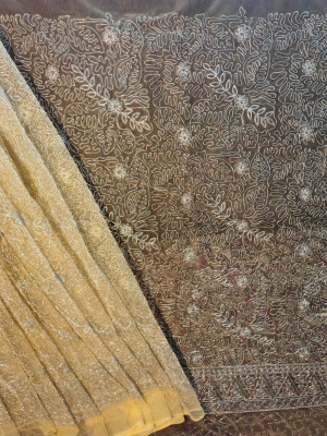 Nasimdress Net/Lace Embroidered Multi-purpose Fabric
