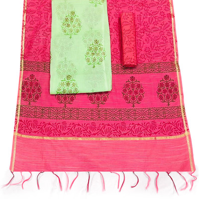 EMMStylife Cotton Blend Striped Kurta Fabric