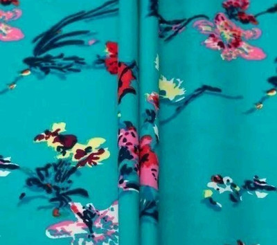 TenTree Crepe Printed Kurta Fabric