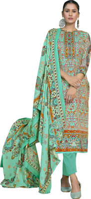 DRAVINAM Trends Wool Printed Salwar Suit Material