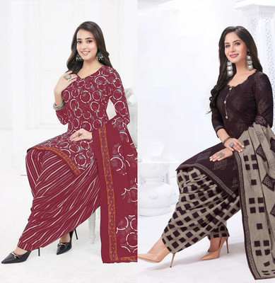 laxmi creation Crepe Printed Salwar Suit Material