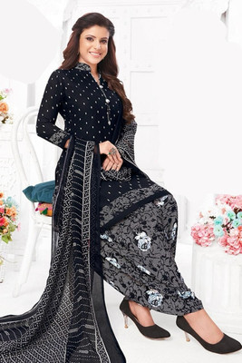 SIMPLYETHNIC Crepe Printed Kurta & Churidar Material