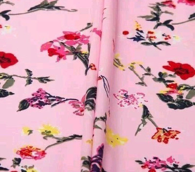 HouseOfCommon Crepe Floral Print Kurta Fabric