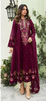 Dealbazaars Corporation Georgette Solid Kurta & Churidar Material