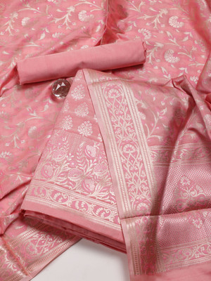 Meena Bazaar Chanderi Self Design Salwar Suit Material