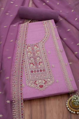 soch Chiffon Embroidered Salwar Suit Material