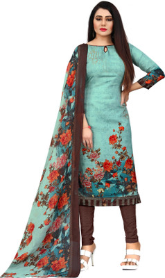 Rajnandini Cotton Blend Printed Salwar Suit Material