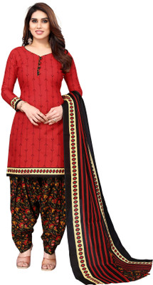Aaradhya Fashion Cotton Blend Printed Salwar Suit Material