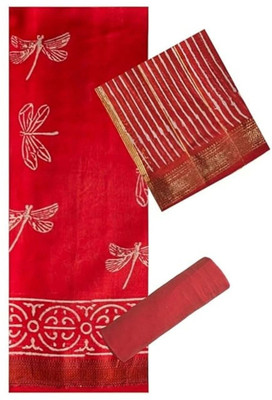 Eddika Cotton Silk Colorblock Salwar Suit Material