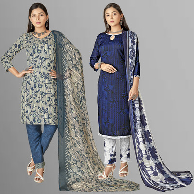 Kashvi Crepe Floral Print Salwar Suit Material