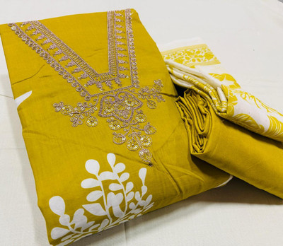 MYRAADESIGNER Pure Cotton Solid Salwar Suit Material