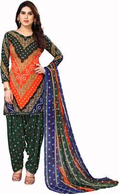 ANIRAV Crepe Printed Kurta & Patiyala Material