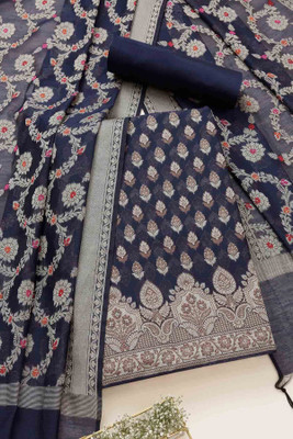 soch Chanderi Self Design Salwar Suit Material