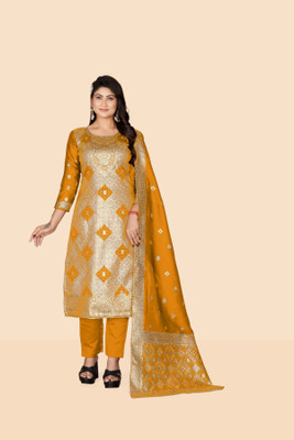 ARISHTA Art Silk Printed Kurta & Palazzo Material