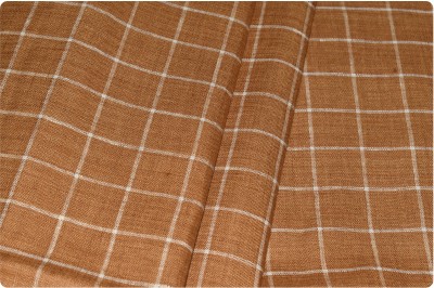 Arvind Linen Checkered Shirt Fabric