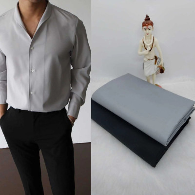 khodiyarfshion Polycotton Solid Shirt & Trouser Fabric