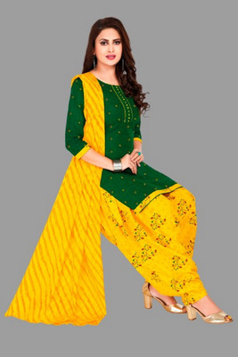 SHREE JEENMATA COLLECTION Printed Kurta, Patiala & Dupatta Set