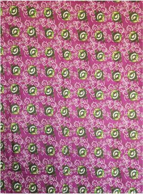 World of Mystery Cotton Blend Floral Print Kurta Fabric