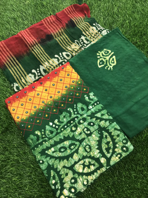 Drashti Creation Pure Cotton Embellished, Printed Salwar Suit Material