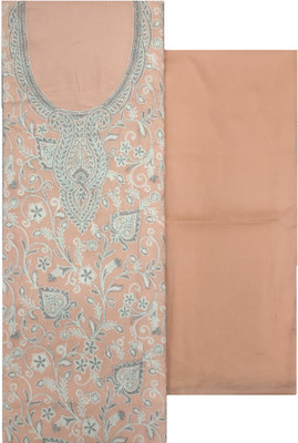 Kashmiri Pure Cotton Embroidered Salwar Suit Material