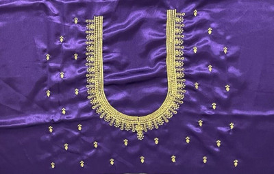 Soundarya Silk Blend Embroidered Blouse Material