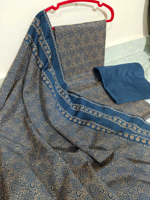 Threadart Wool Printed Salwar Suit Material
