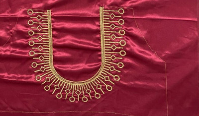 Soundarya Silk Blend Embroidered, Self Design Blouse Material